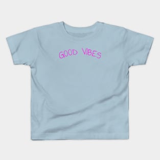 Good vibes yoga workout exercise Kids T-Shirt